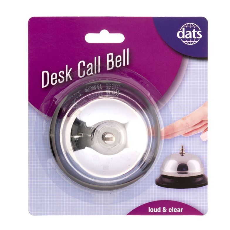 Call Bell Reception Desk Restaurant Hotel Kitchen Service Steel Ring Ringer Loud- main image