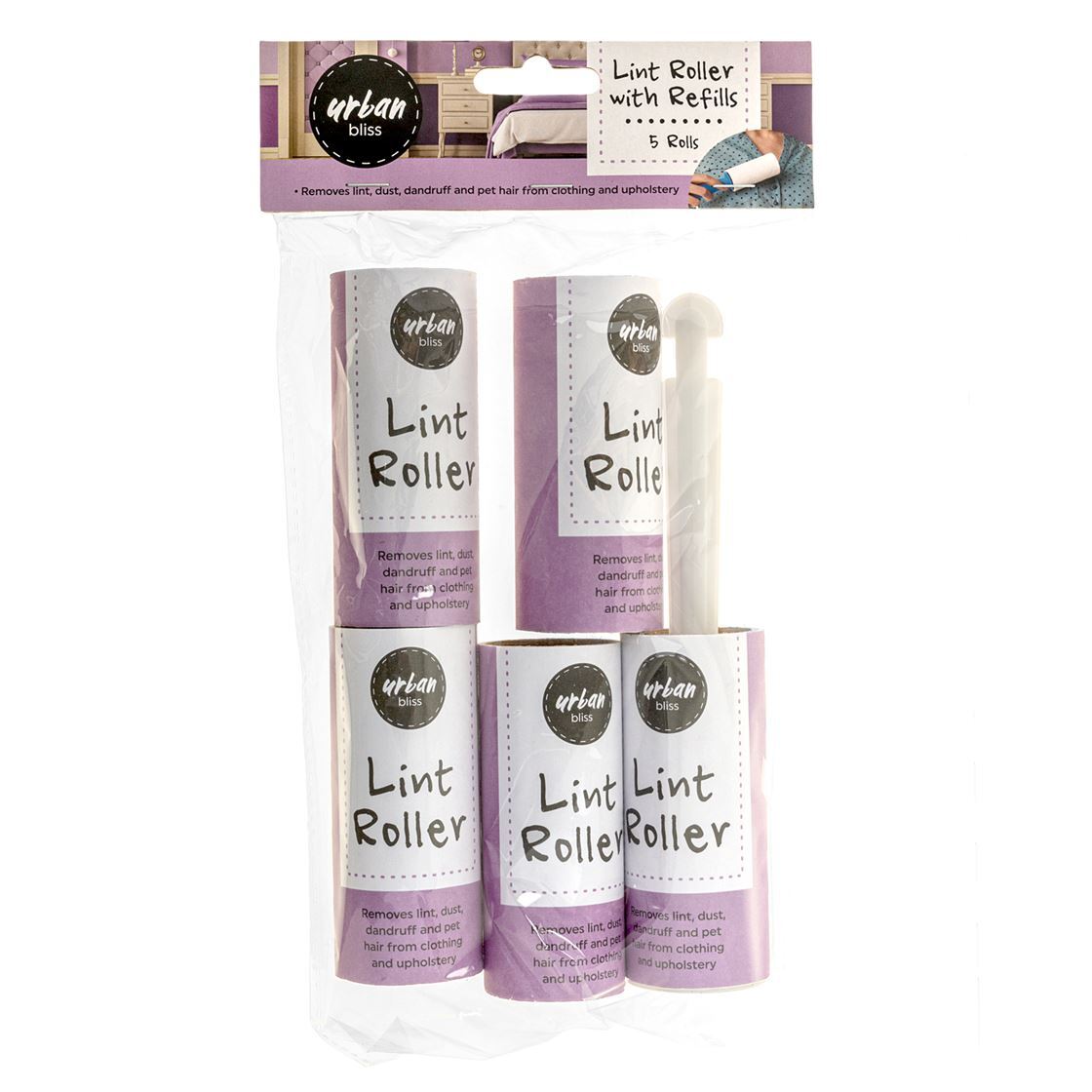 Lint Roller with Refill Pk5- main image