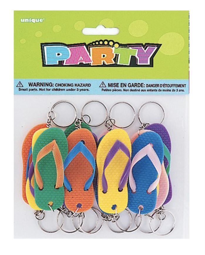 12 FlipFlop Keychains Cheap Party Favors Supplies Online