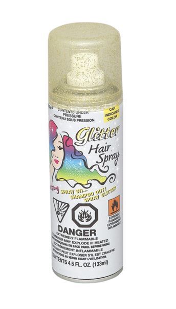 Colour Hair Spray Glitter Gold 133ml- main image