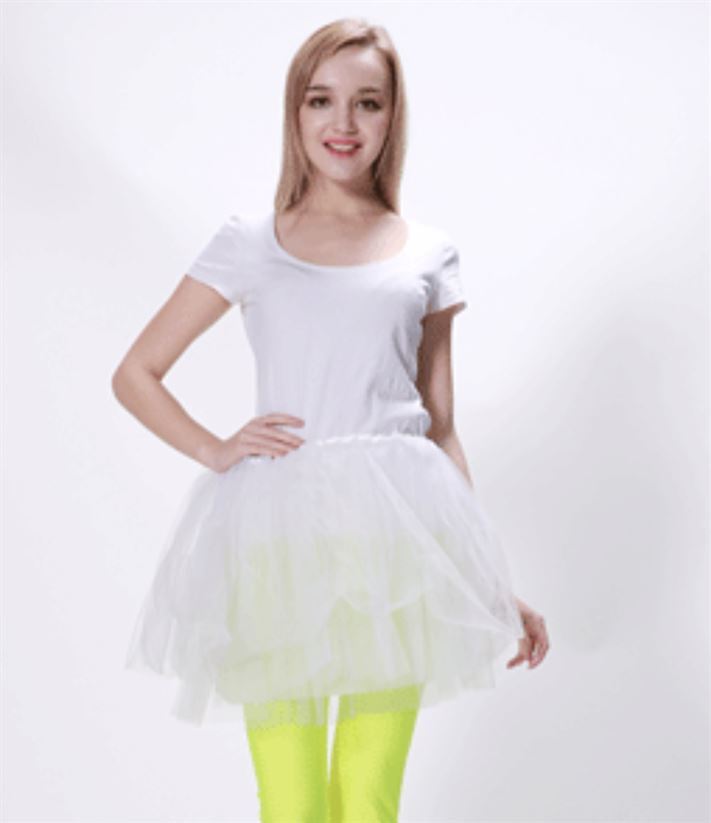 Tutu Skirt Adult Size White- main image
