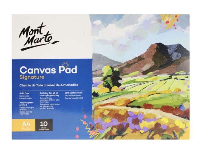 Mont Marte Canvas Pad A4 10 Sheet- main image