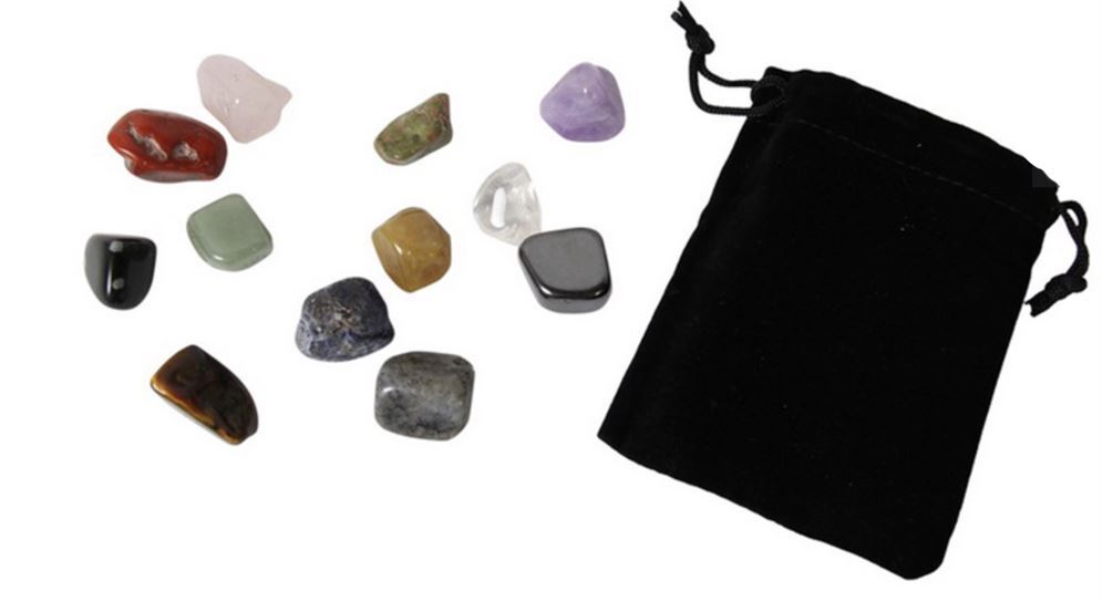 Crystal Healing 12 Gemstones For Spiritual Wellness Gift Pack- main image