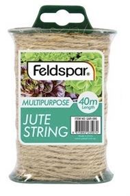 Feldspar Multipurpose Brown Hemp Jute Rope Twine String Cord 40m Length- main image