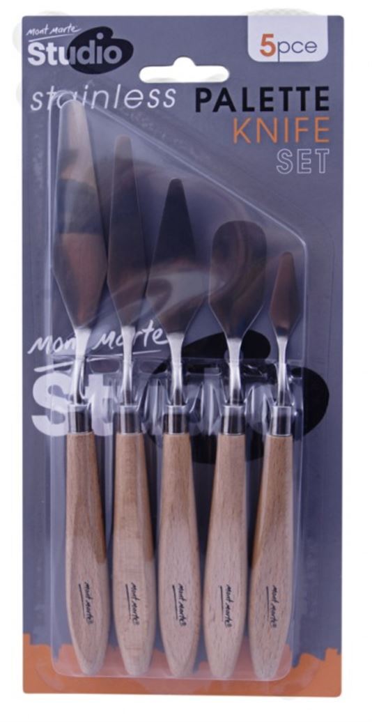 Mont Marte Studio Series - Palette Knife Set 5pc (Stainless Steel)- main image