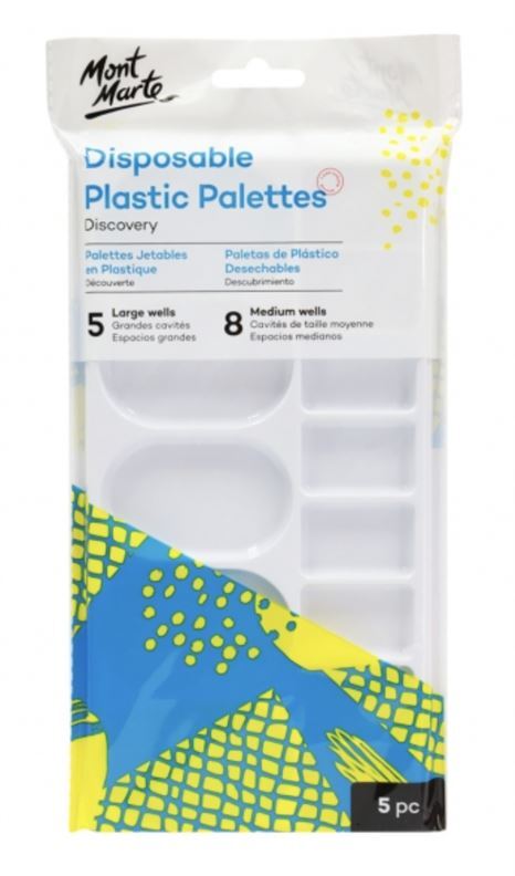 Mont Marte Palette - Disposable Plastic Palette 5pc- main image