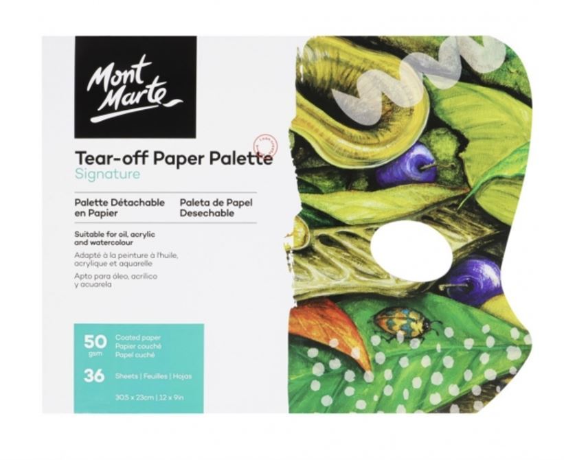 Mont Marte Signature Tear Off Paper Palette Pad 36 Sheet- main image