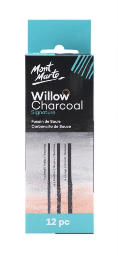 Mont Marte Charcoal - Willow Charcoal 12pc- main image