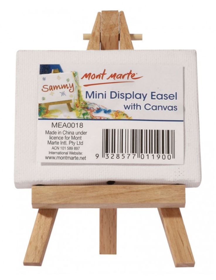 Mont Marte Mini Display Easel with Canvas 6 x 8cm- main image