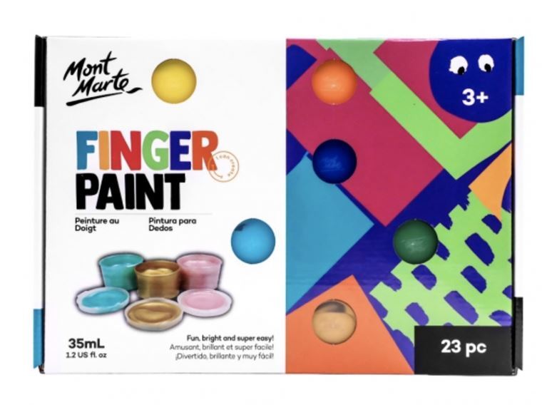 Mont Marte Kids - Finger Paint Set 23pc x 35ml- main image