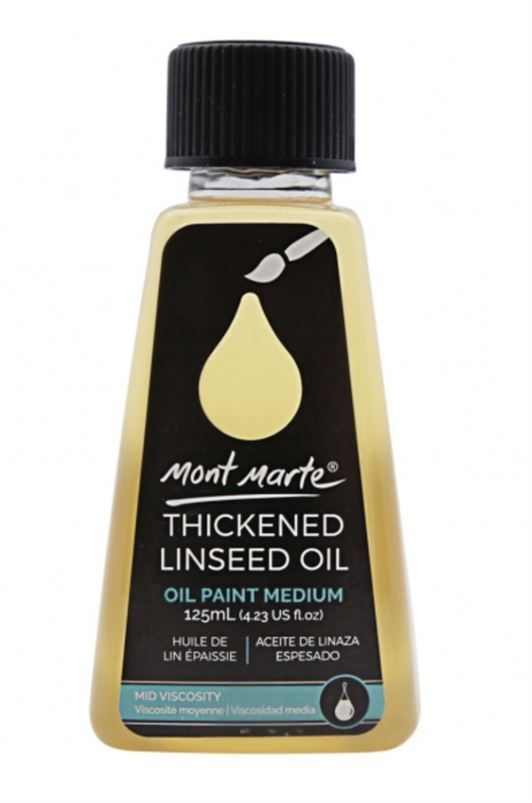 Mont Marte Oil Medium - Thickened Linseed Oil 125ml- main image