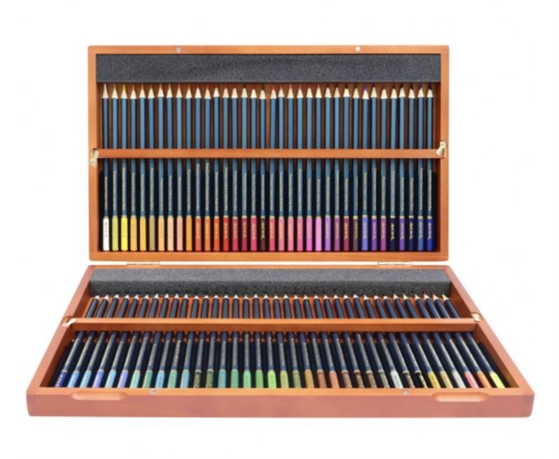 Mont Marte Premium Colour Pencils 72 Piece In Wooden Box- main image
