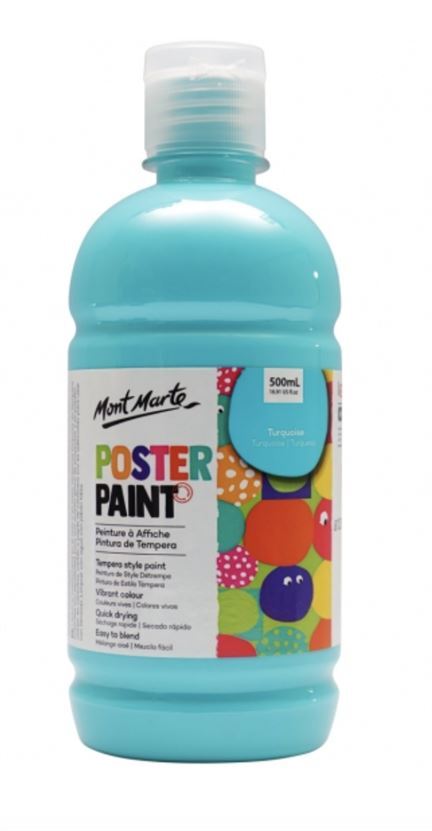 Mont Marte Kids - Poster Paint 500ml - Turquoise- main image