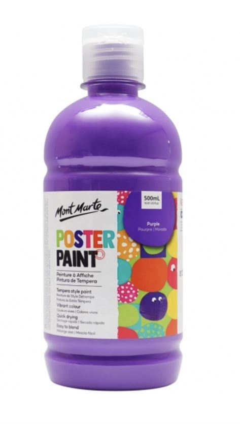 Mont Marte Kids - Poster Paint 500ml - Purple- main image