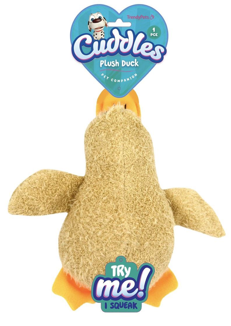 Plush Duck Dog Toy with Squeaky- main image