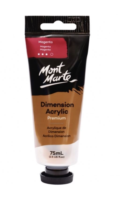 Mont Marte Dimension Acrylic Paint 75ml Tube - Magenta- main image