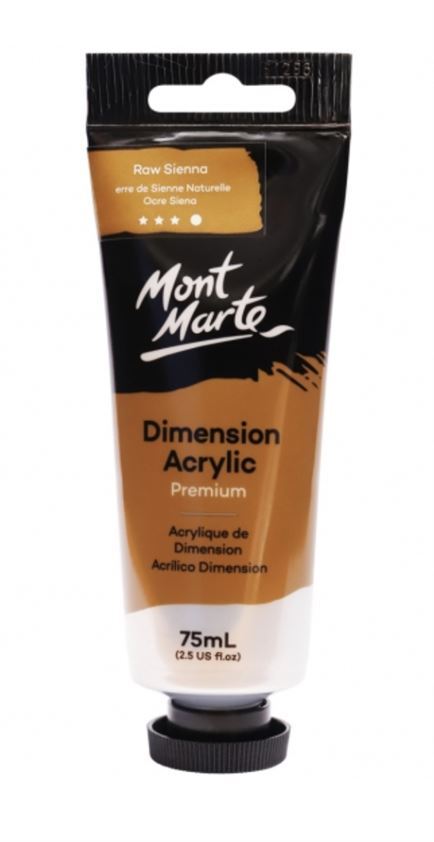 Mont Marte Dimension Acrylic Paint 75ml Tube - Raw Sienna- main image