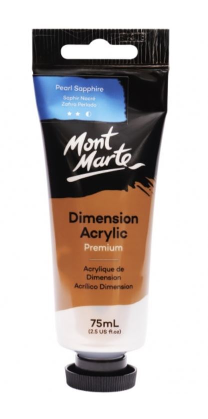 Mont Marte Dimension Acrylic Paint 75ml Tube - Pearl Sapphire- main image