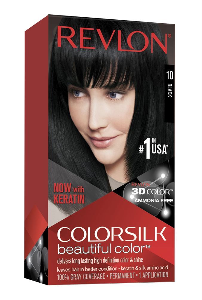 Revlon ColorSilk Hair Dye 10 Black- main image