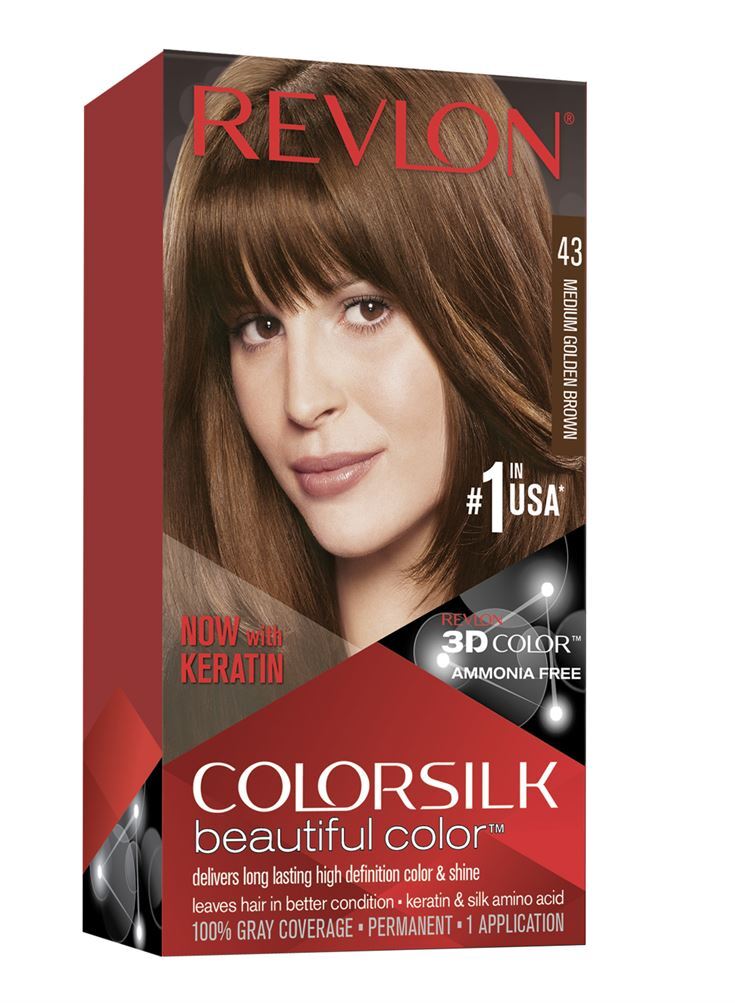 Revlon ColorSilk Hair Dye 43 Medium Golden - main image