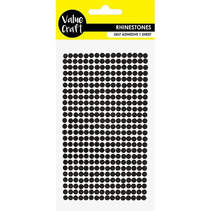 Craft Rhinestone Self Adhesive Black 540pk Buy Cheap Stickers Online