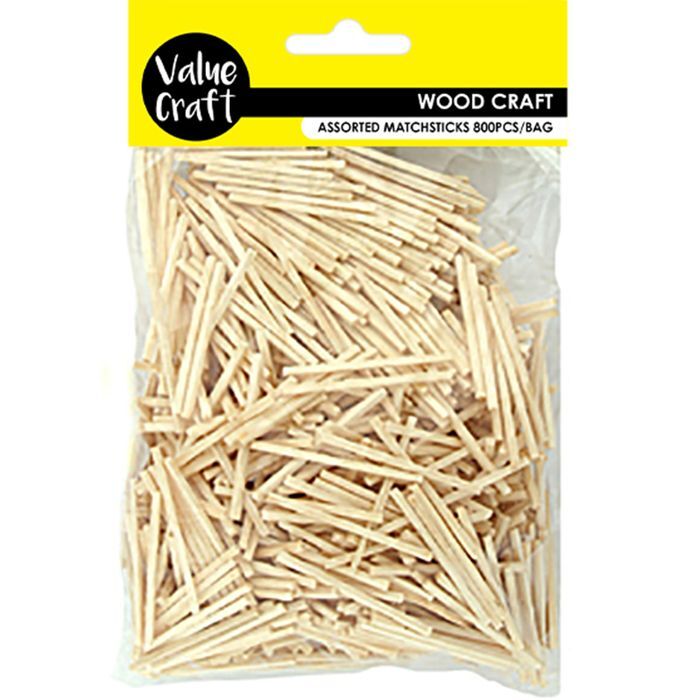 Craft Wooden Matchsticks Natural 800pk Buy Cheap Craft Supplies
