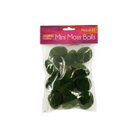 Artificial Mini Moss Ball 12 Pack- main image