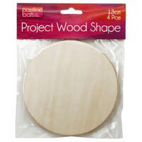 Project Wood Circle Shape 13cm - 4 Pack- main image