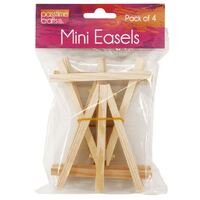 Mini Natural Wooden Display Easels - 4 Pack- main image