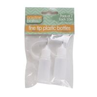 Fine Tip Plastic Bottles 10ml 2 Pack- main image