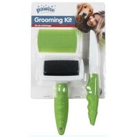 Pawise 3pc Pet Brush & Comb Grooming Kit- main image