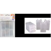 Craft Containers 6pk Diamond Painting Storage Art Nail Embroidery Jewellery Beads- main image