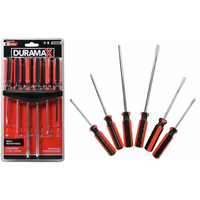 6pc Screwdriver Set Philips & Flathead With Holder Rack- main image