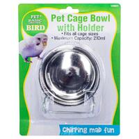 Bird Cage Bowl With Holder- main image