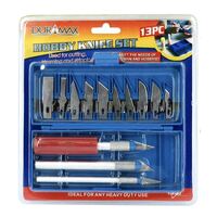 13pcs Hobby Knife Blade Craft Cutter Set With Hard Case- main image