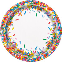 Sweet Sprinkles Paper Plates 18cm 8 Pack- main image