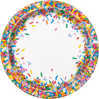 Sweet Sprinkles Paper Plates 23cm 8 Pack- main image