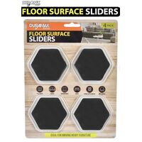 Portable 4pc Furniture Movers Sliders Pads For Carpet Hardwood Floors Tiles- main image