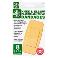 Bandage Dressing Knee & Elbow Plastic 8 Pack- main image