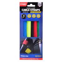 Cable Straps Assorted Colours 10 Pack- main image