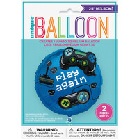 Gamer Balloon Kit - 2 Foil Balloons Creates 1 Jumbo 3D Balloon 63.5cm- main image