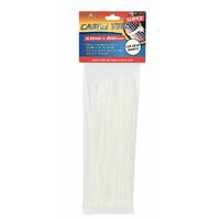 50pce Cable Ties-4.8x200mm-White- main image