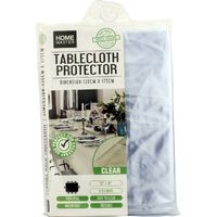 Clear Plastic PVC Tablecloth Protector Cover Outdoor Camping Picnic 130cm x 175cm- main image