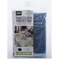 Clear Plastic PVC Tablecloth Protector Cover Outdoor Camping Picnic 130cm x 225cm- main image