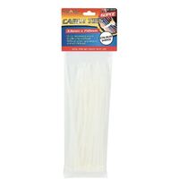 60pce Cable Ties-3.6x150mm-White- main image