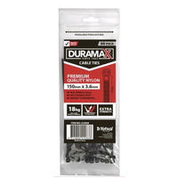 60pce Cable Ties 3.6x150mm Black- main image