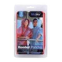 Adult Hooded Poncho 2 Pack- main image