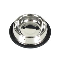 Dog Bowl Embossed Stainless Steel 550ml- main image
