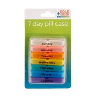7 Day Jumbo Vitamin / Pill Box Plastic Container Organization- main image