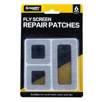 Insect Screen Adhesive Repair Sheets 6pc Black (2pc 10cm x 5cm, 4pc 5cm X 5cm)- main image